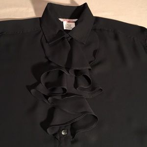 Esprit Sheer Black Blouse